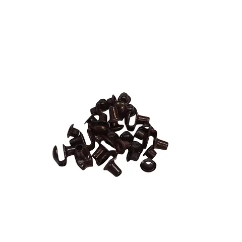 Sn&#248;rering og hemper for sko - Brune St&#229;l