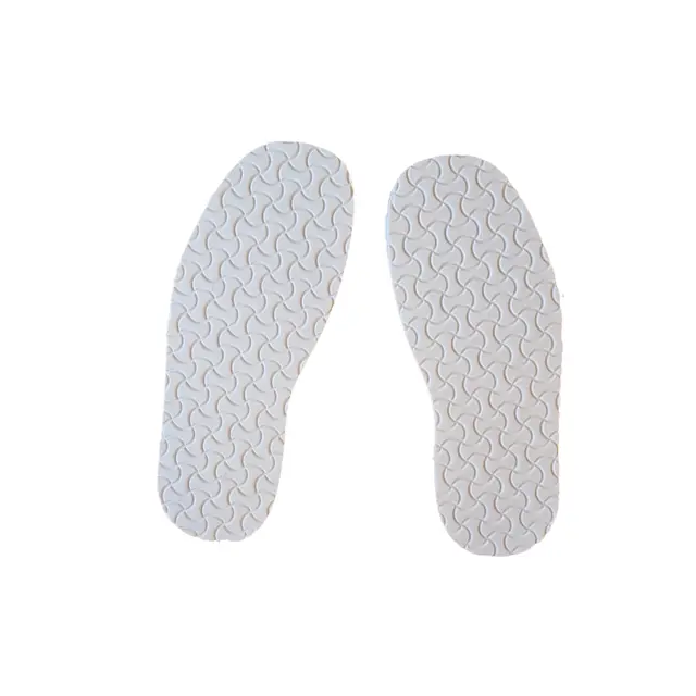 Gummisåle - Birkenstock mønster - Hvit Svart - one size 