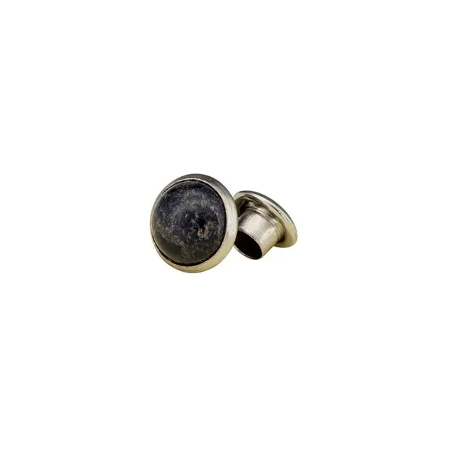 Steinnite - Svart 7 mm - 100 pak M/flat bakcap 