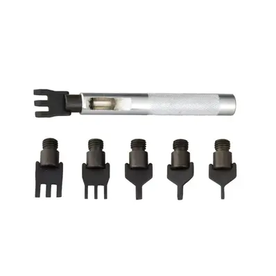 Sømgaffel sett - 7 deler 2-3 og 4 mm 