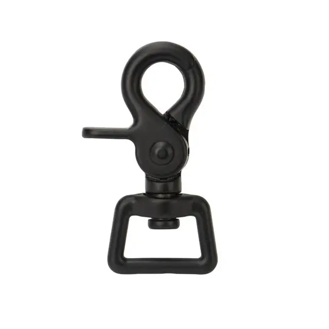 Trigger snap bøyle 20 mm - Svart Pulver lakkert 