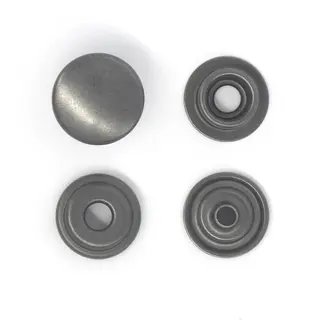 Trykknapp line 24 - 15 mm - GM 10 pak Gun metall