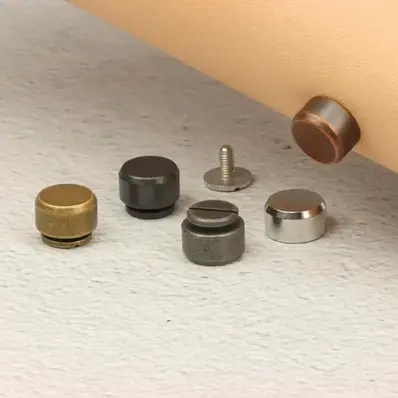 Veskeføtter - Ø10x6 mm - AC 4 pak Messing 