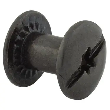 Chicago postskrue 1/4" - Svart 100 stk. 