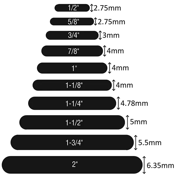 Langhull-punser 19x3mm. 
