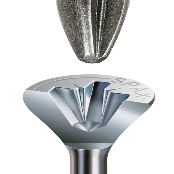 Treskrue Spax med Senkehode. 1000Stk 2,5X16 mm. El-Sink. Pz1 Helgjenge 