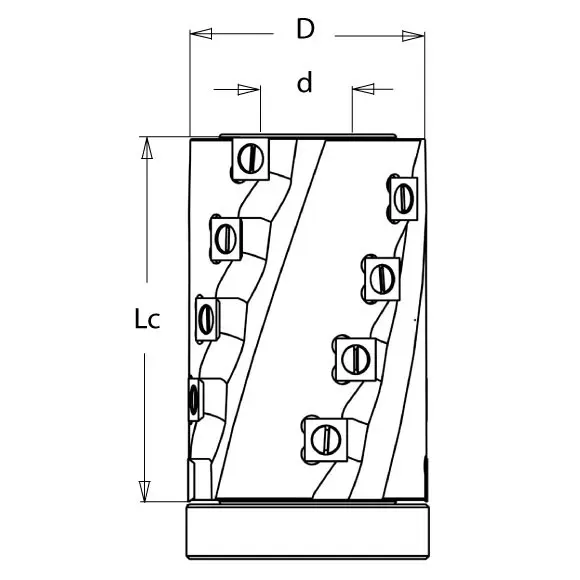 Kopi/Flushtrim Kutterhode Ø80mmxø30mm Senterhull 