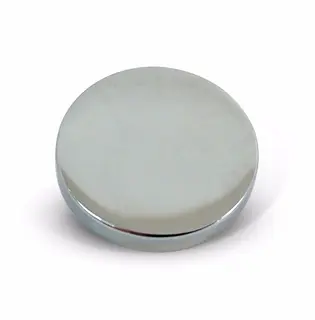 Dekorlokk. 15mm. Polert krom. 6BA gjenger