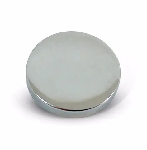 Dekorlokk. 15mm. Polert krom. 6BA gjenger