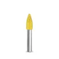 Spissrasp &#216;9,5mm T= &#216;6,35 Carbide Coated - Gul/Fin