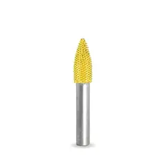 Spissrasp &#216;9,5mm T= &#216;6,35 Carbide Coated - Gul/Fin