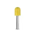 Rundtupp Rasp &#216;12,7mm T= &#216;6,35 Carbide Coated - gul/fin