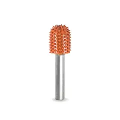 Rundtupp Rasp Ø12,7mm T= Ø6,35 Carbide Coated - Oransje/X-Grov