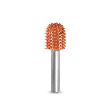 Rundtupp Rasp Ø12,7mm T= Ø6,35 Carbide Coated - Oransje/X-Grov 