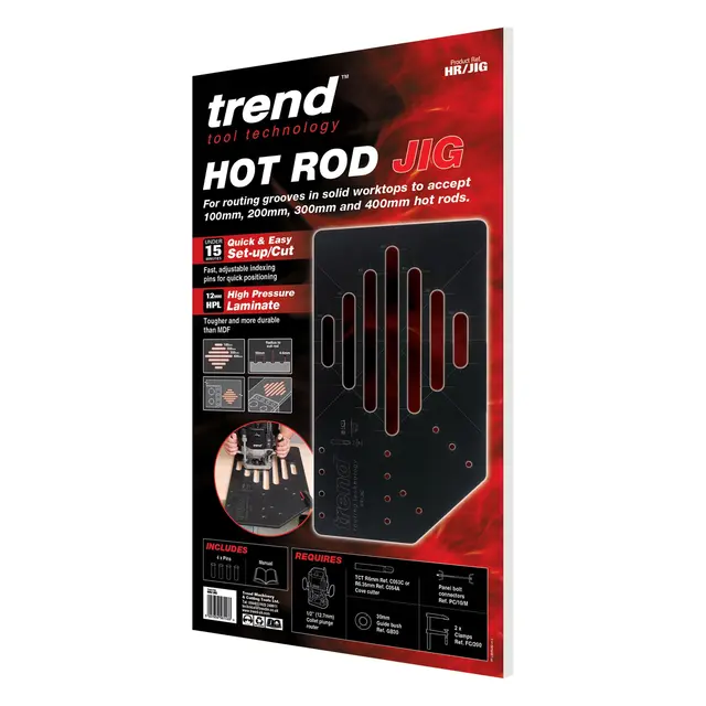 Trend Hot Rod Jig For innfelling av stålstag i benkeplaten 
