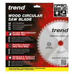 260mm | 72T | Treverk Kapp og gj&#230;r/Radial | Kapping | Eks. fin