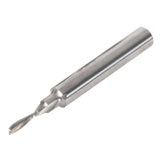 Nedskjærende spiralfres 3x14 mm 1/4" UJK, hardmetall, til Komplett Inlay Kit