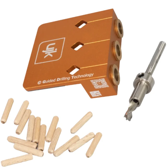 UJK dybeljigg 6 mm Med bor og 50 dybler 6 x 25 mm 