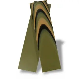 UltreX G10 kamuflasje skaftplater 3 farger, par – 9.5 × 38.1 × 152.4 mm