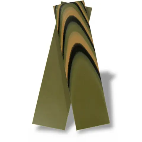 UltreX G10 kamuflasje skaftplater 3 farger, par – 9.5 × 38.1 × 152.4 mm