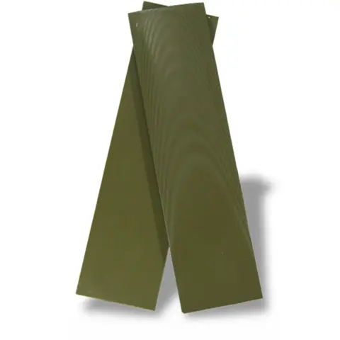 UltreX G10 olivengrønne skaftplater Par – 4.8 × 38.1 × 152.4 mm