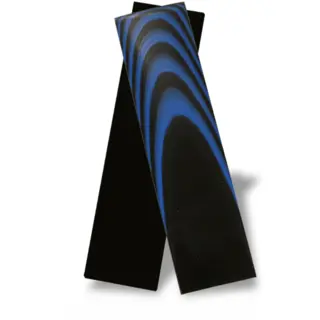UltreX G10 svart/blå skaftplater Par – 3.2 × 38.1 × 152.4 mm