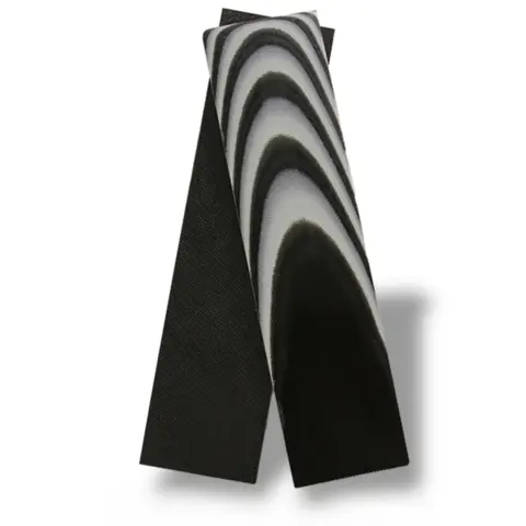 UltreX G10 svart/grå skaftplater Par – 6.4 × 38.1 × 152.4 mm
