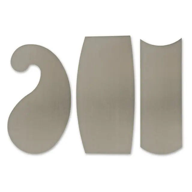 Veritas sett med 3 buede skraper 0,6 mm tykke 