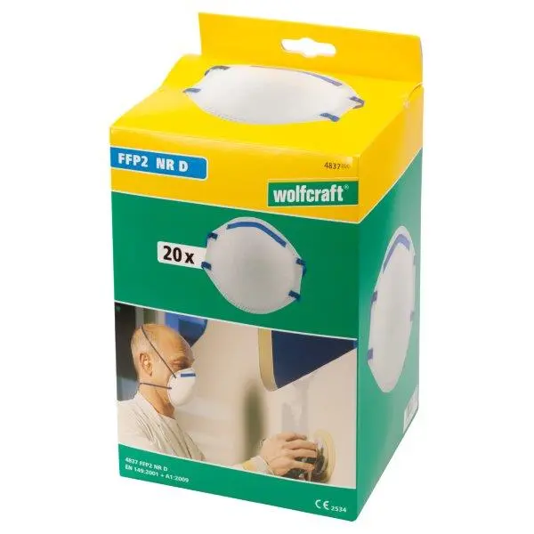 Støvfiltermaske FFP2 (CE), 20 stk 