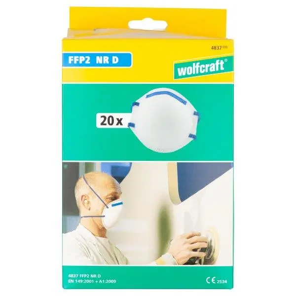 Støvfiltermaske FFP2 (CE), 20 stk 