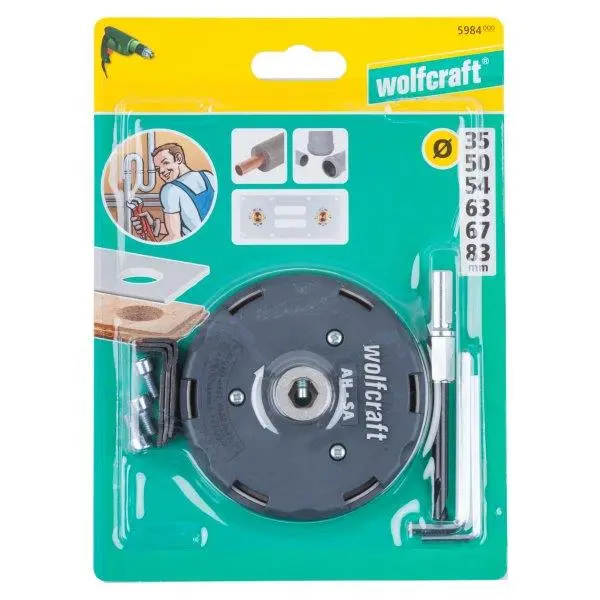 Justerbar Hullsag Ø35,50,54,63,67,83mm 