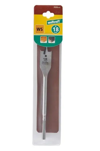Flatfresebor ø18x152mm - Wolfcraft 