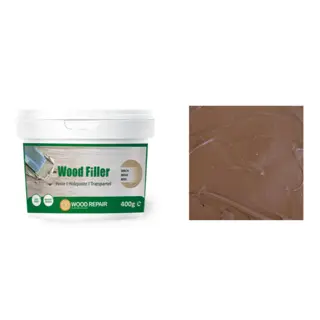 Wood Filler tresparkel 0,4kg Mahogni