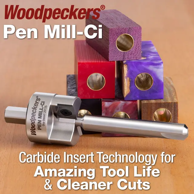 Sett Med Woodpecker Endetrimmer 12 størrelser. Med hardmetallbits 