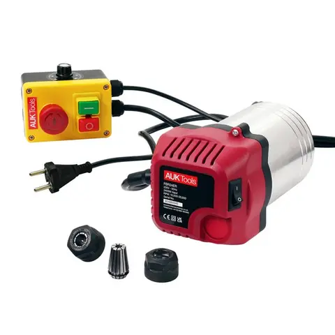 AukTools 2400 W Fresemotor med hastighetskontroll og NVR