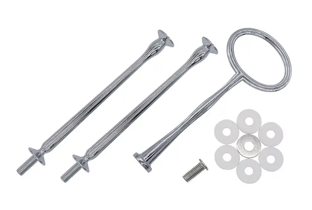 Stangsett til kakefat 376 mm - Mekanisme Forkrommet, 3 etasjer 