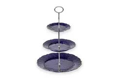 Stangsett til kakefat 376 mm - Mekanisme Forkrommet, 3 etasjer